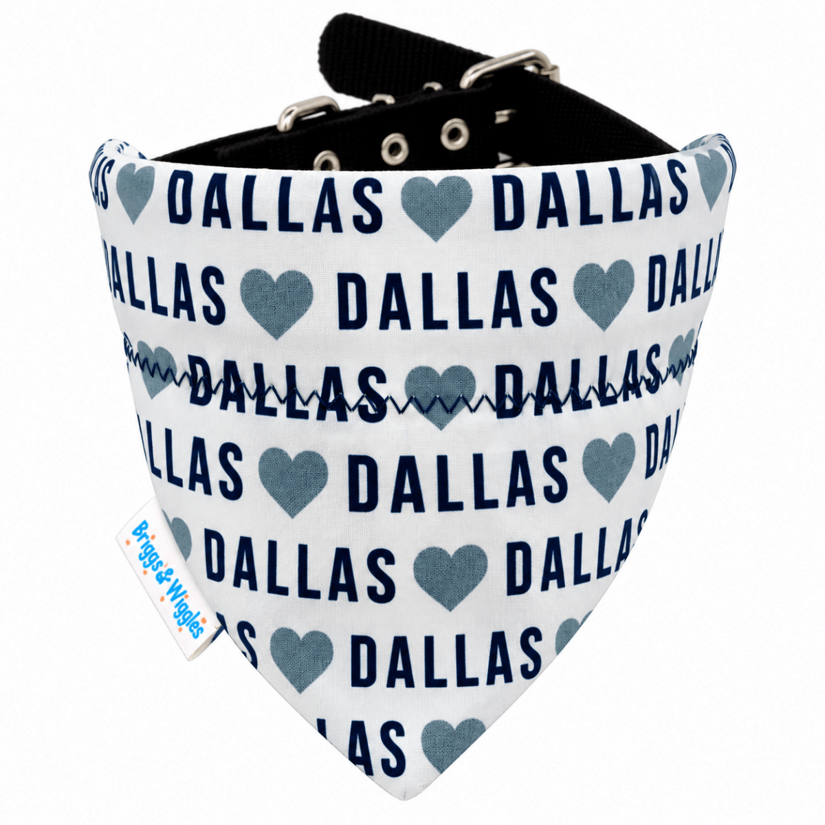 I love Dallas Dog Bandana - Inspired by Dallas Football Fans - Briggs 'n' Wiggles