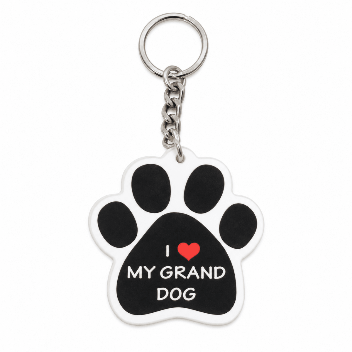 I Love My Granddog Paw Keychain | Dog Grandparent Gift - Briggs 'n' Wiggles
