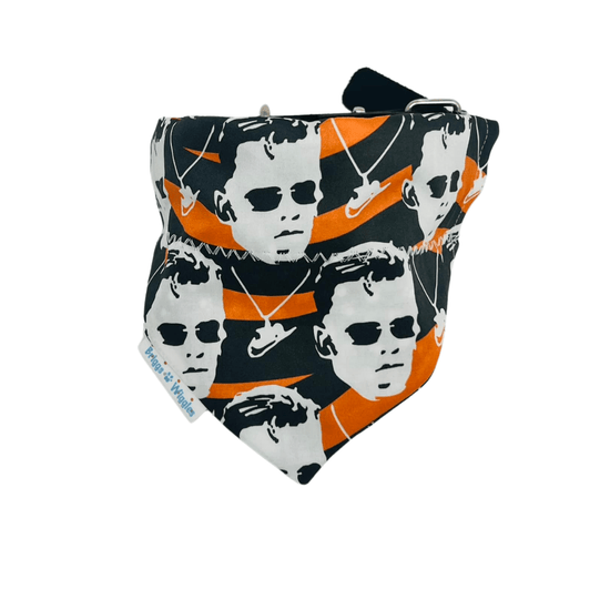 Joe Cool Bengals Bandana - Inspired by Joe Burrow & LSU Legacy - Briggs 'n' Wiggles