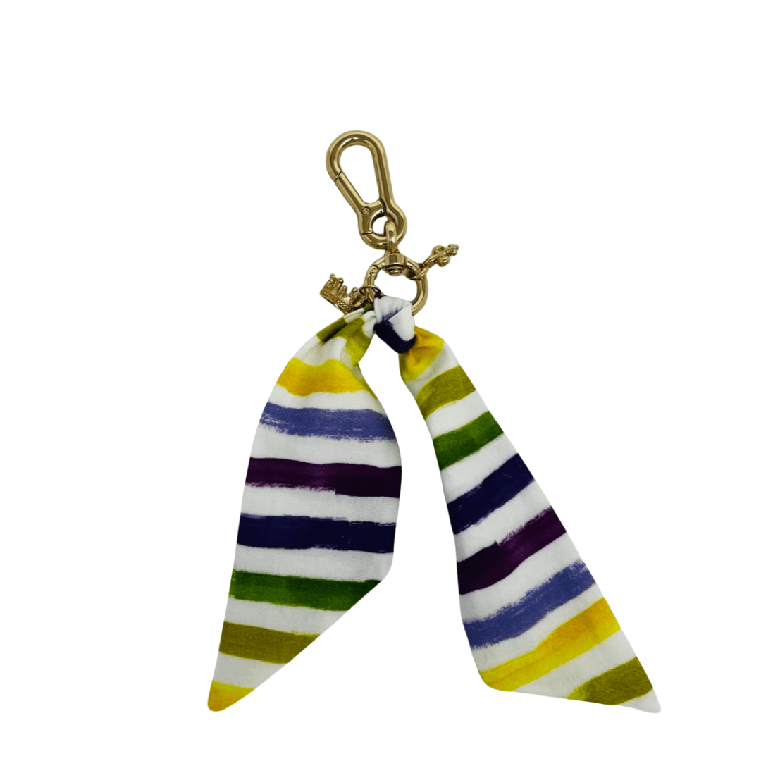 Mardi Gras Stripes Dog Bandana | Purple Green Gold Fleur - de - Lis - Briggs 'n' Wiggles