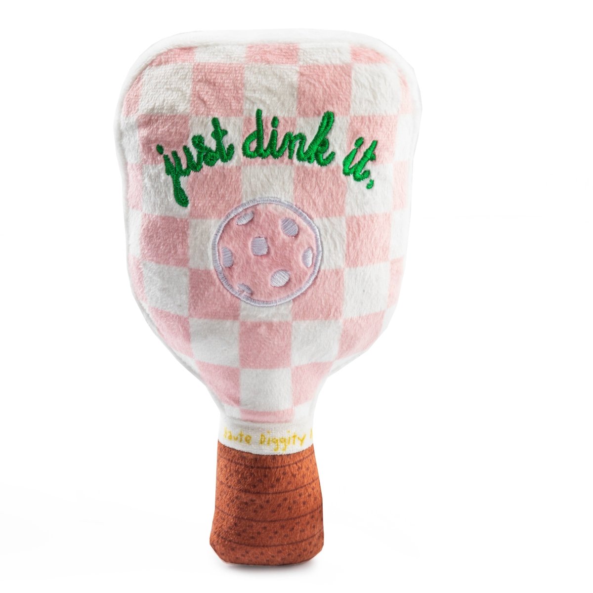 Pink Checker Pickleball Paddle by Haute Diggity Dog - Briggs 'n' Wiggles