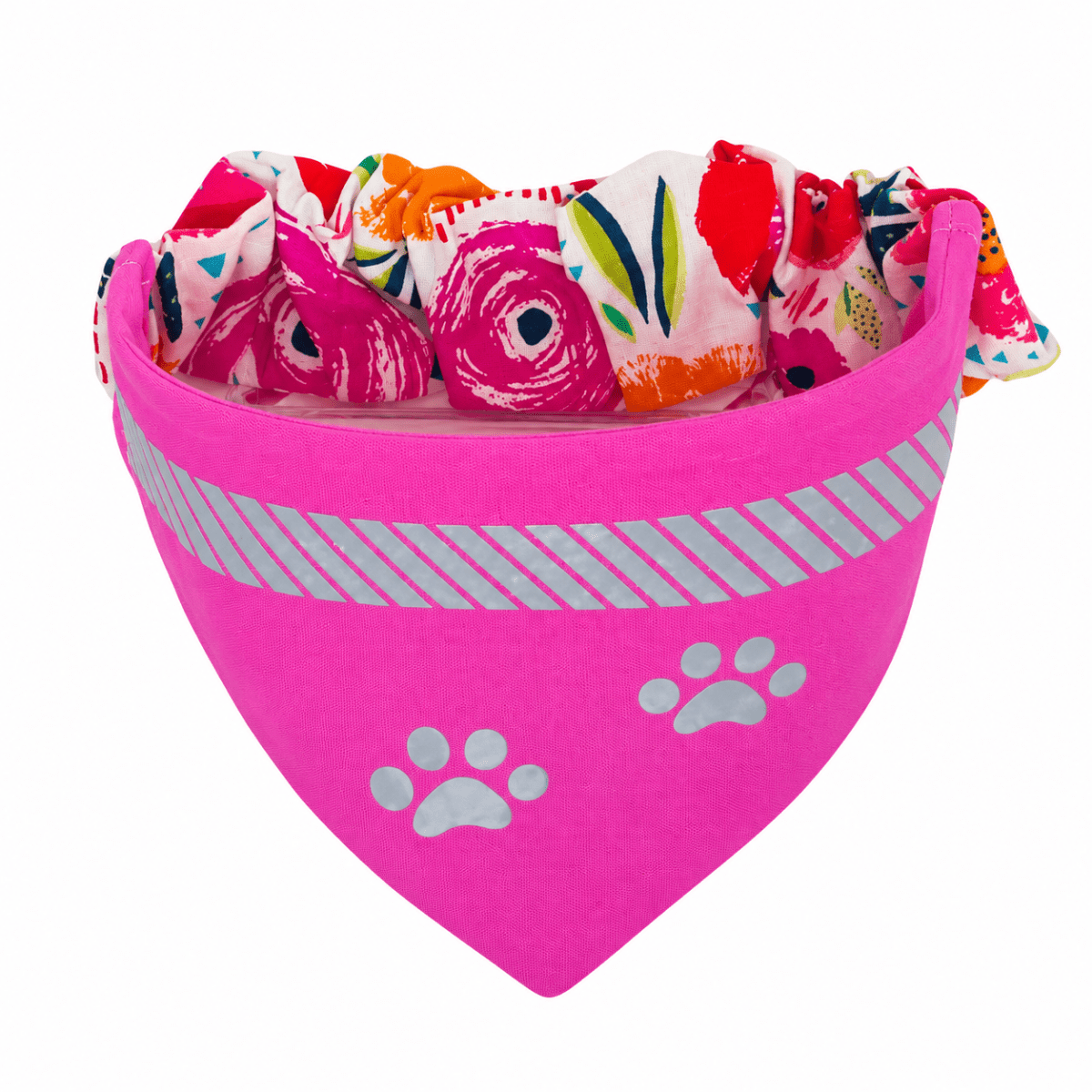 Reflective Dog Bandana – Pink | Safety Slip-On Style | Briggs ‘n’ Wiggles - Briggs 'n' Wiggles