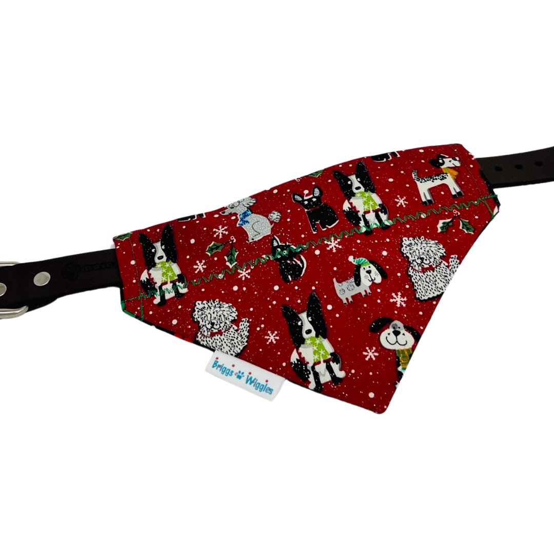 Sparkly Christmas Dog Bandana - Briggs 'n' Wiggles