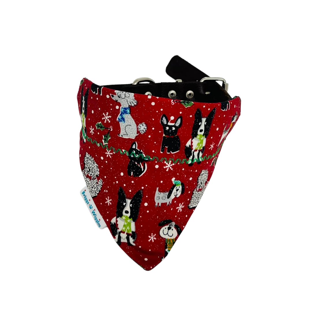 Sparkly Christmas Pup Dog Bandana - Briggs 'n' Wiggles - Briggs 'n' Wiggles