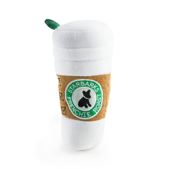 Starbarks Coffee Cup W/ Lid Squeaker Dog Toy: Large - Briggs 'n' Wiggles