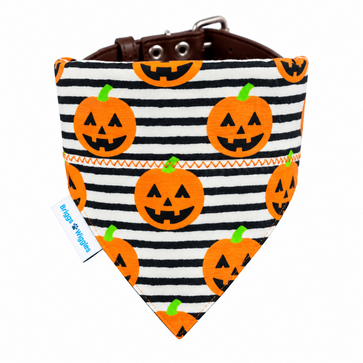Striped Pumpkins Dog Bandana - Limited Edition - Briggs 'n' Wiggles