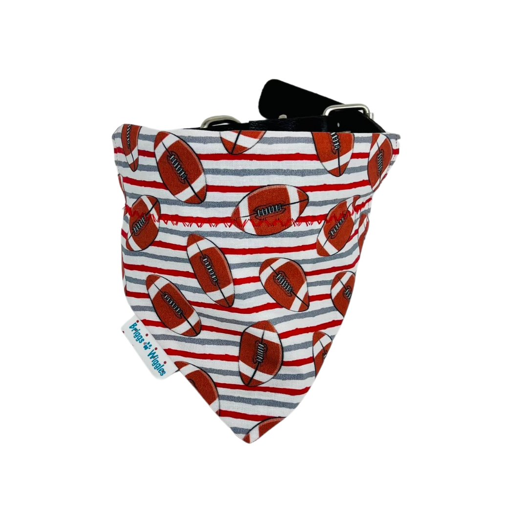 The Ohio State Football Reversible Dog Bandana - Briggs 'n' Wiggles