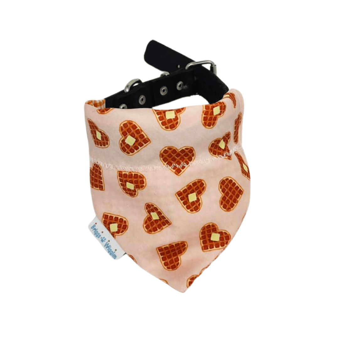 Waffle Love Dog Bandana - Briggs 'n' Wiggles