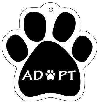 Adopt Paw Shaped Keychain