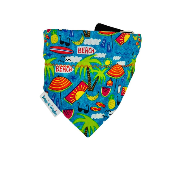 Load image into Gallery viewer, Beach Ready Dog Bandana - Briggs &amp;#39;n&amp;#39; Wiggles
