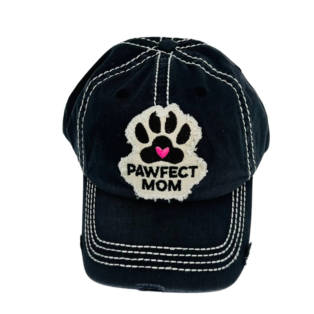 Black Vintage Ballcap Hat for the Human