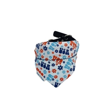 Groovy USA Over the Collar Dog Bandana - Briggs 'n' Wiggles