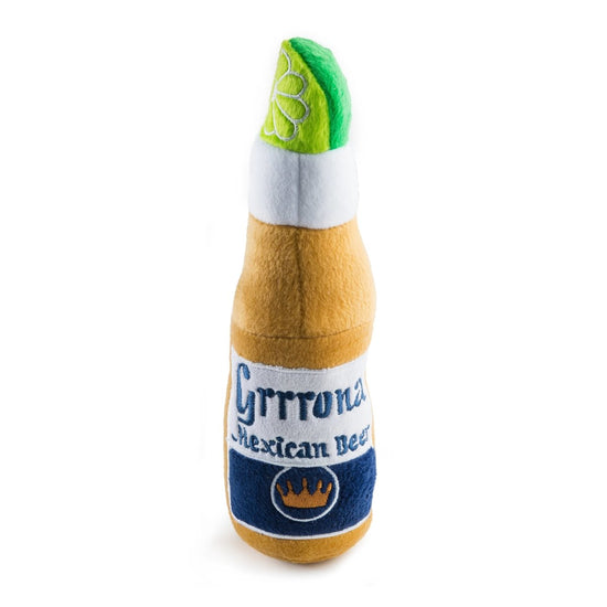 Load image into Gallery viewer, Grrrona Beer Bottle Toy Squeaker Dog Toy - Briggs &amp;#39;n&amp;#39; Wiggles
