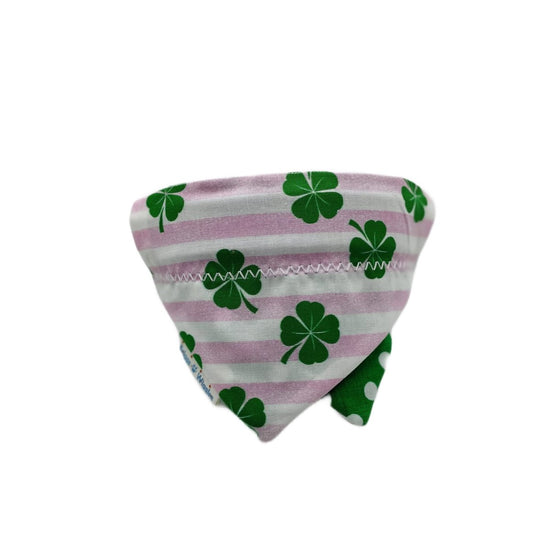 Lucky 4 Leaf Clover Reversible Layered Dog Bandana - Briggs 'n' Wiggles