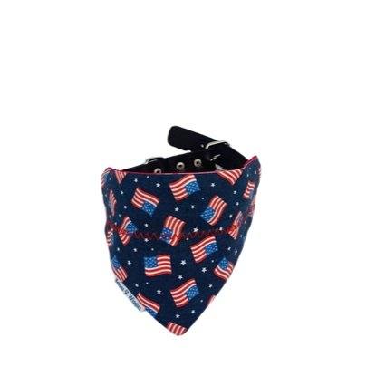 Load image into Gallery viewer, Proud to be an AMERICAN Dog Bandana - Briggs &amp;#39;n&amp;#39; Wiggles
