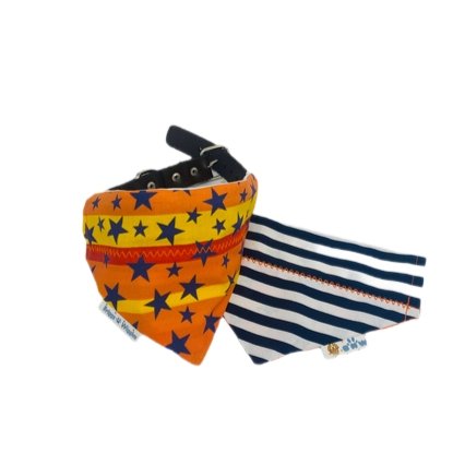 Load image into Gallery viewer, Stars are Bright Dog Bandana - Briggs &amp;#39;n&amp;#39; Wiggles
