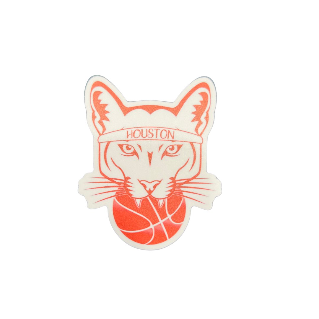 U of H Cougar Basketball Sticker - Briggs 'n' Wiggles